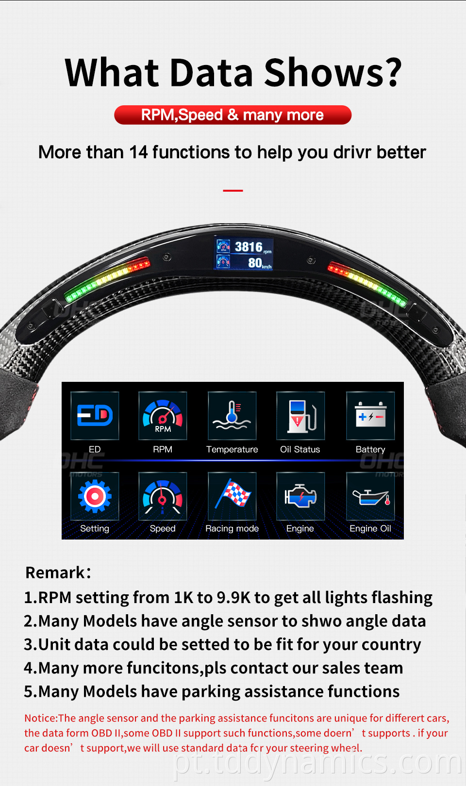 led steering wheel 